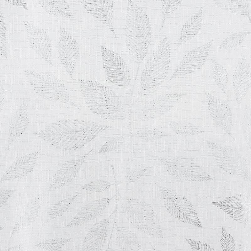 Bexley Foil Print Leaves Window Curtain Set