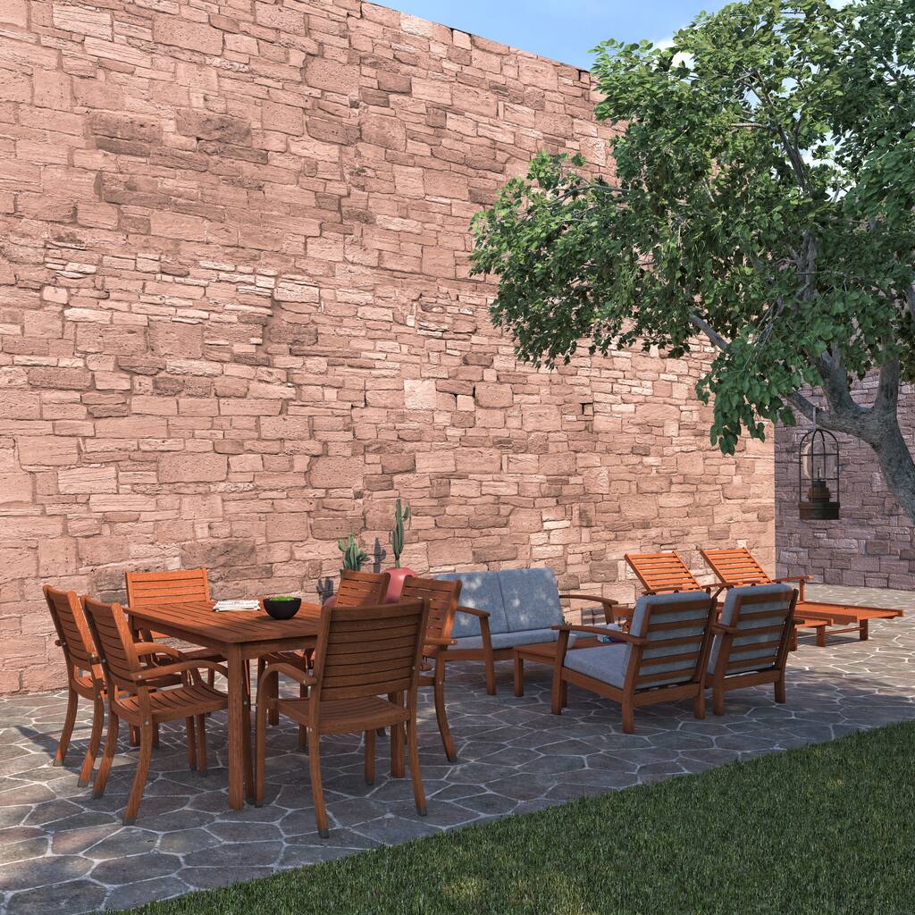 Amazonia 13-piece Eucalyptus Wood Outdoor Collection - 13 Piece