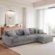 118.4"W Plush Modular Sectional Sofa with Pillows