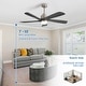 preview thumbnail 48 of 48, 52 Inch Lowe Profile Ceiling Fan with Light,3 CCT LED,Remote Control-Farmhouse, Modern, Contemporary - 52 inches