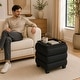 preview thumbnail 11 of 30, Aria Home Tessa Storage Ottoman Cube with Tray Top Seat Bench