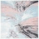 preview thumbnail 23 of 39, SAFAVIEH Glacier Latrina Modern Abstract Rug 3' Square - Pink/Blue - Square