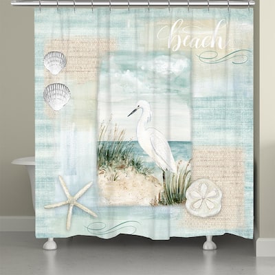 Laural Home Water's Edge Shower Curtain 71x72