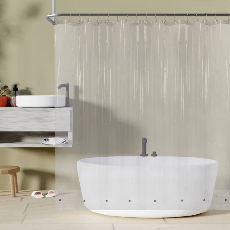 Waterproof PEVA 6G Shower Curtain Liner - 108"Wx72"L - Clear