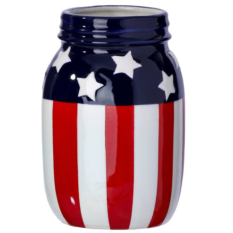6.5" Ceramic American Spirit Canning Jar