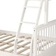 preview thumbnail 9 of 9, Contemporary Style Twin Over Full Bunk Bed with Sloping Ladder,Wooden Bunk Bed with Safety Guard Rails and Storage Drawers