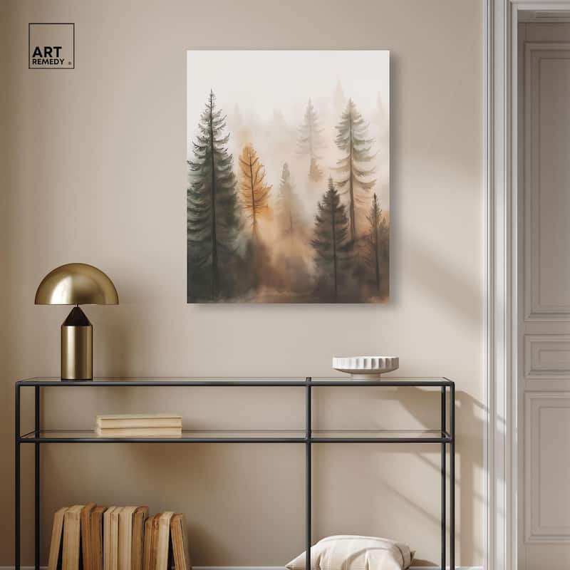 Misty Pines I Canvas by Art Remedy, Gallery Wrapped