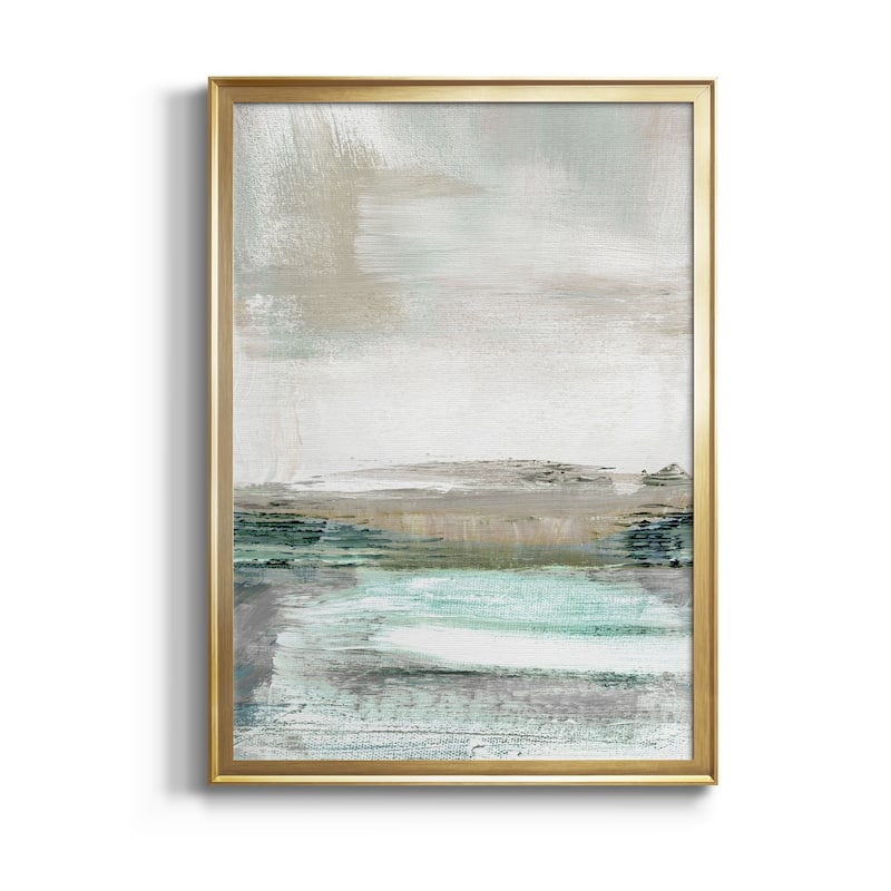 Summer Teal I Premium Framed Print - Ready to Hang - 22.5X30.5 - Gold