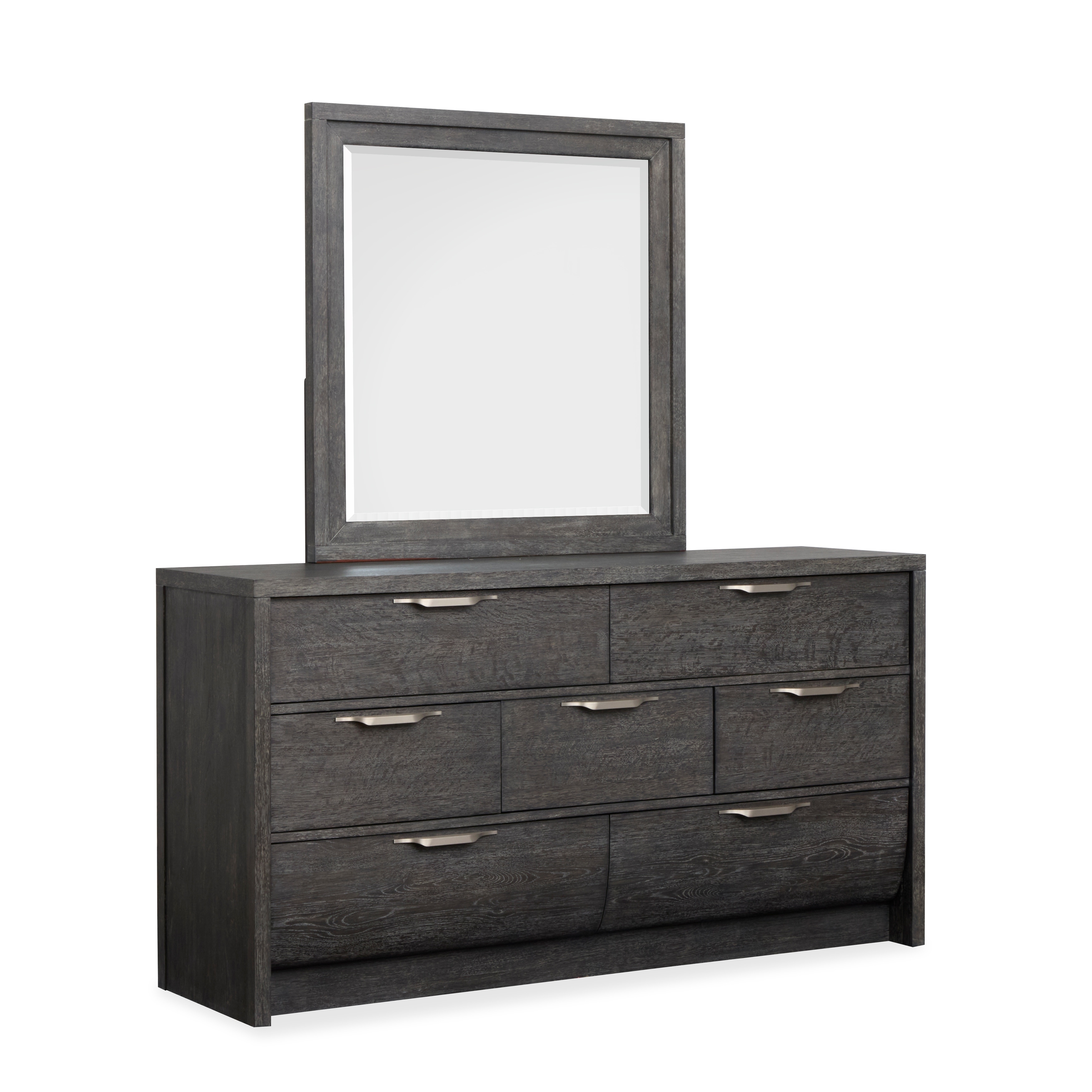 Magnussen Home Kinsley Black Heron Dresser with Portrait Mirror