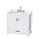Option White / White Quartz Top / Brushed Chrome Hardware