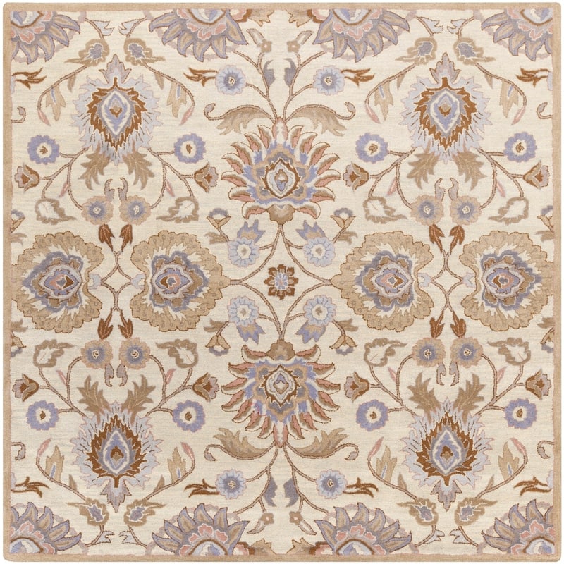 Patchway Handmade Classic Floral Wool Area Rug