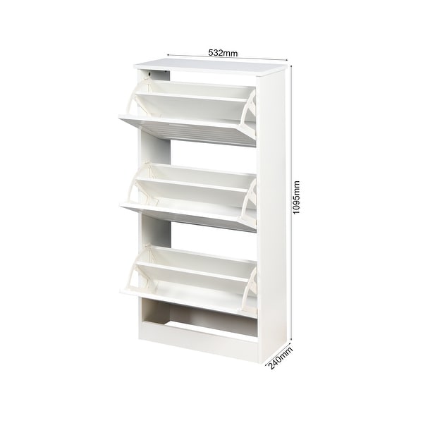 White shoe shop rack 2 tier