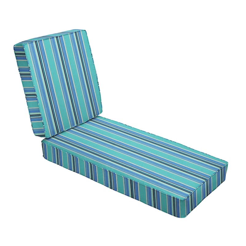 Sorra Home Sunbrella Indoor/Outdoor Chaise Lounge Cushion - 24"W x 73"L x 3"H