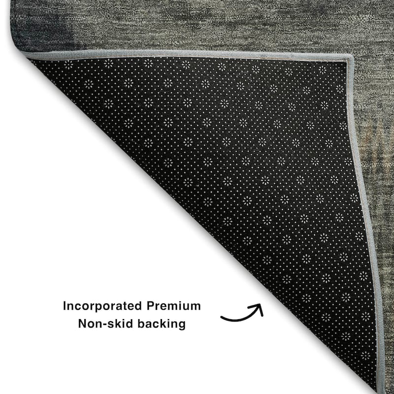 Premium Washable Super Soft Contemporary Blur Mayfield Rug