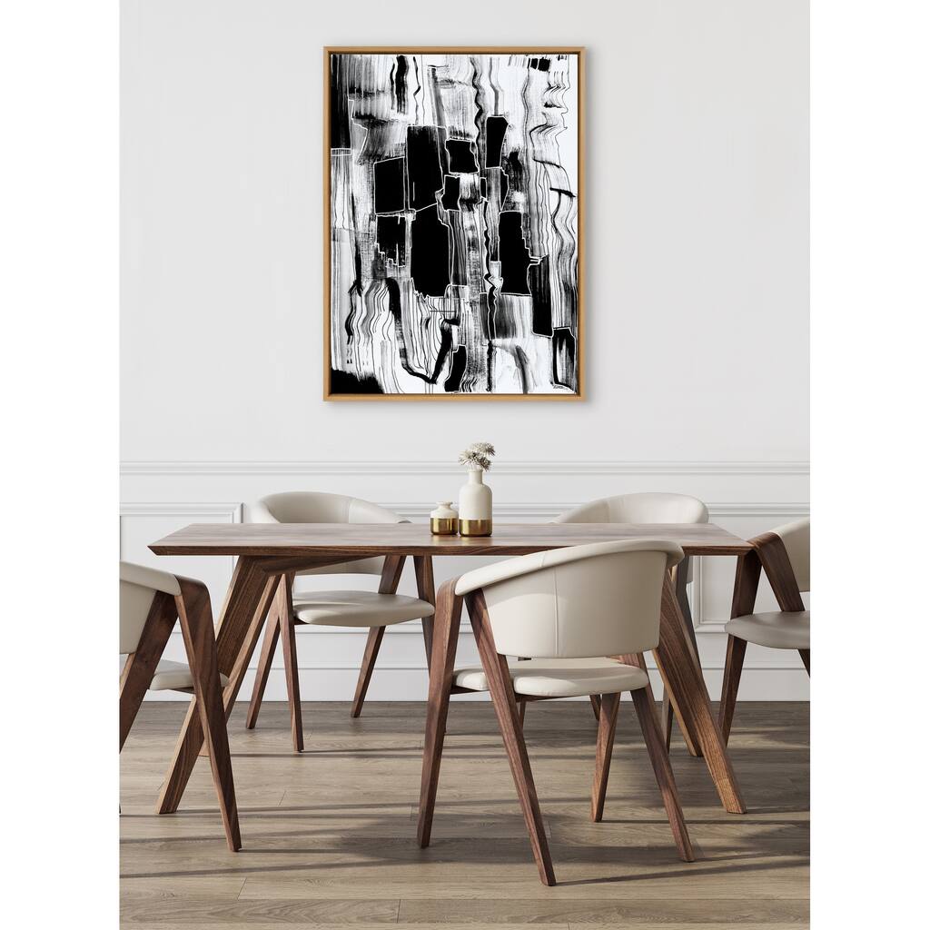 Kate and Laurel Sylvie Be Bold Framed Canvas by Leah Nadeau