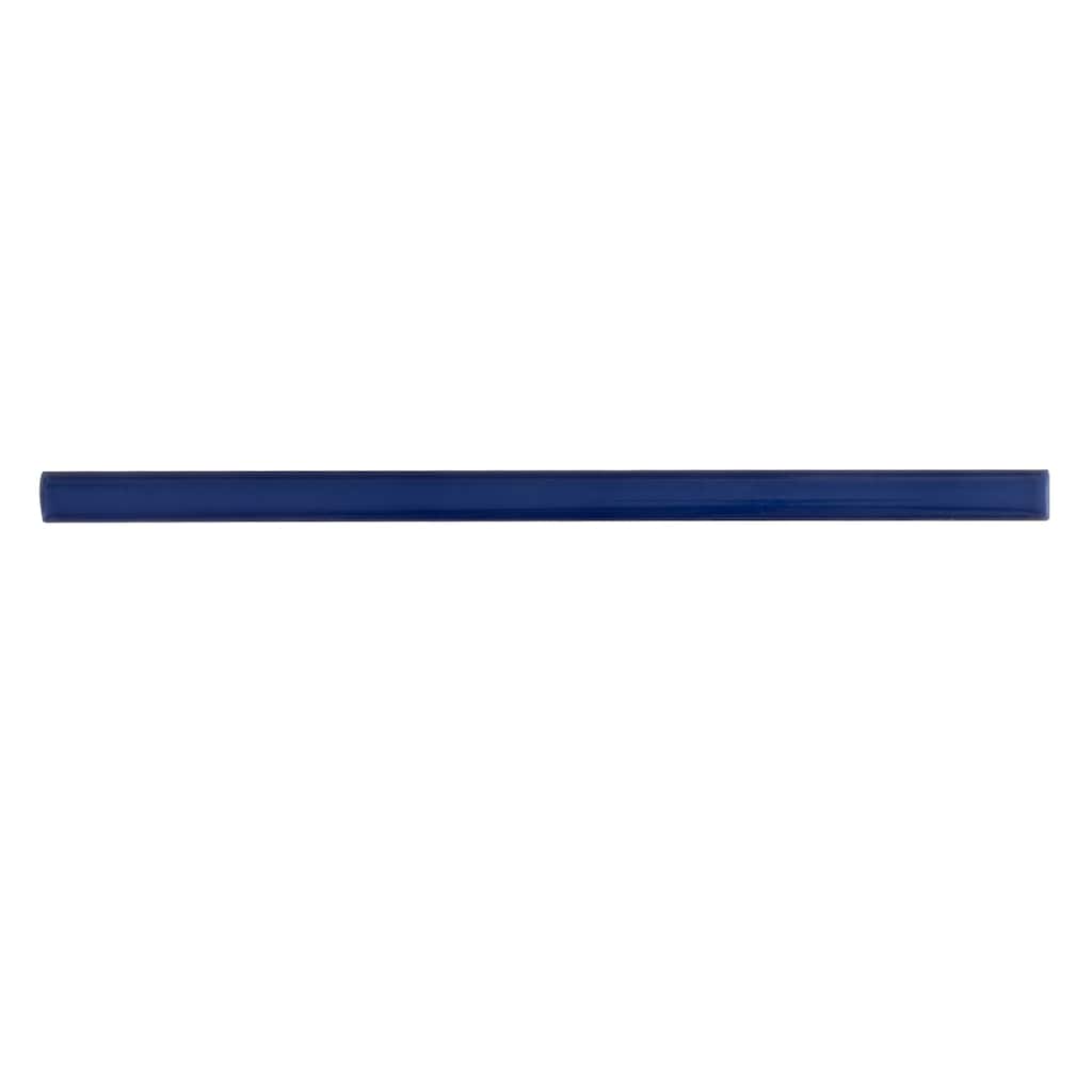 Apollo tile 0.6" x 12" Terralis Glossy Royal Blue Porcelain Tile (0.5 sq ft/case) - 10 Pack