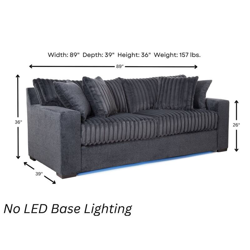 Woodhaven Furniture Studio Cord Sofa