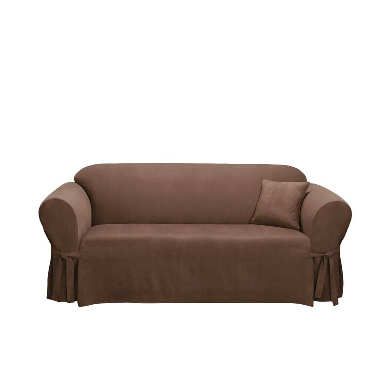 SureFit Soft Suede 1 Piece Sofa Slipcover
