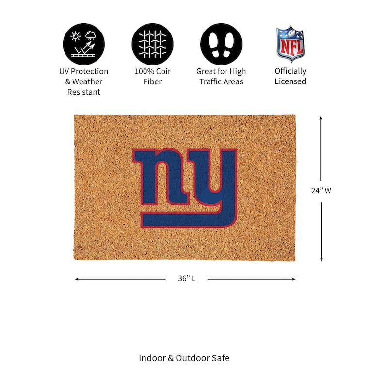 New York Giants Full Color Indoor/Outdoor Coir Mat