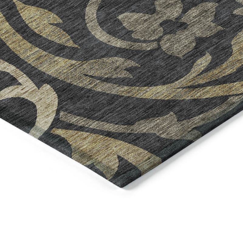 HomeRoots Floral Transitional Rectangle Outdoor Rug