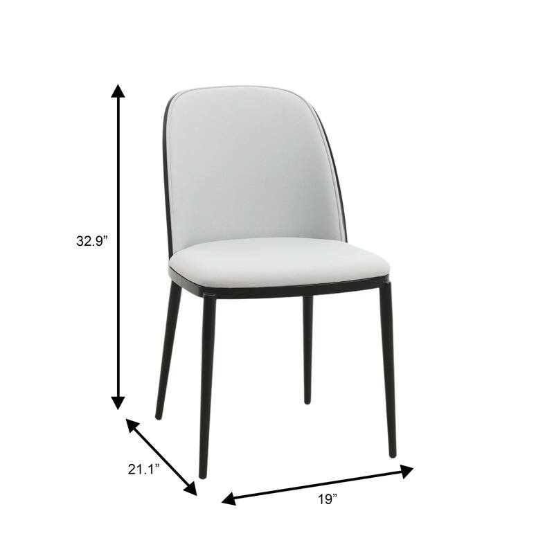 Voren 7-Piece Dining Set 55-Inch Rectangular Sintered Stone Dining Table and 6 Dining Side Chairs