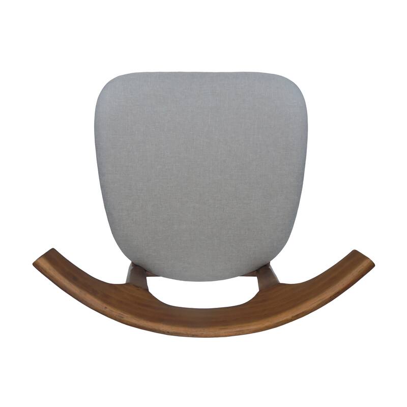 Rubber Wood Dining Chair with Upholstered Seat Wide Angled Legs