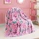 preview thumbnail 27 of 74, Juicy Couture 50"x70" Plush Kids Throw Blankets 50" x 70" - Hot Pink/Green