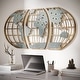 preview thumbnail 1 of 4, Marquett Wood & Metal Magnetic Pin World Map Wall Art - 18"H x 51"W x 1"D