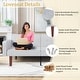 preview thumbnail 12 of 31, 68 in. Soft Convertible Sofa Bed with Adjustable Backrest and Solid Wood Legs