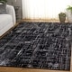 preview thumbnail 6 of 43, SAFAVIEH Parker Bjarnveig Glam Abstract Rug 5'3" x 7'6" - Black/Ivory - Rectangle