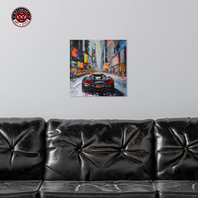 Notoriart Blast The Speakers Gallery Wrapped Car 1 Piece Canvas Wall Art