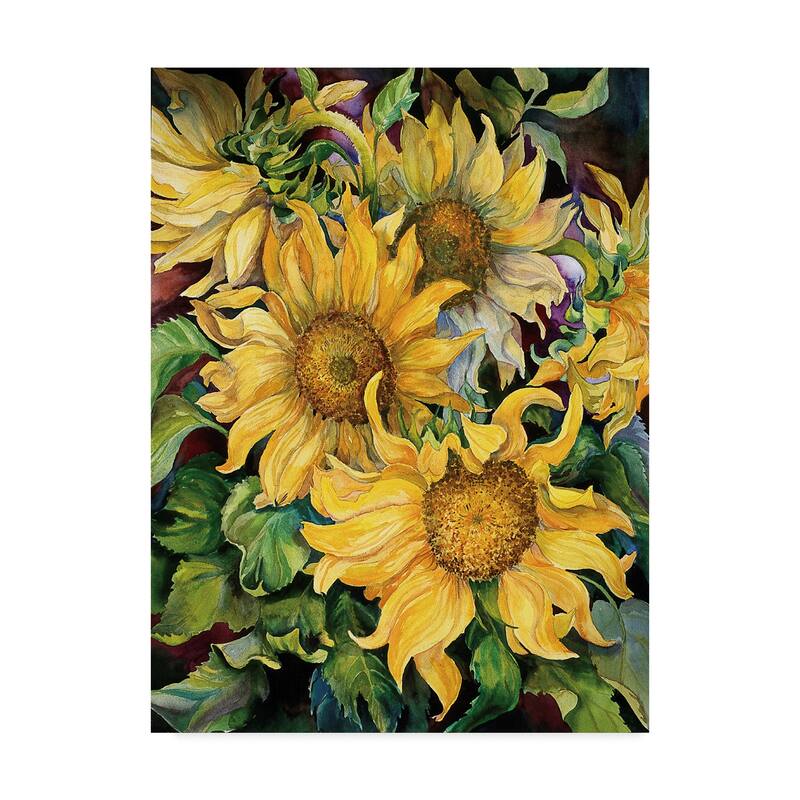 Joanne Porter 'Sunflowers' Canvas Art