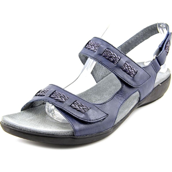Trotters Kip Women W Open-Toe Leather Slingback Sandal