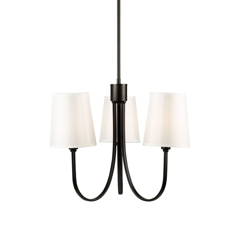 Rhythm 3 Light Chandelier Black
