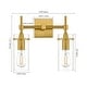 preview thumbnail 11 of 38, 2/ 3/ 4 - Light Bathroom Vanity Light Wall Sconce with Clear Glass