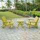 preview thumbnail 156 of 172, Shoreline Fully Assembled All-Weather HDPE Outdoor Folding Modern Adirondack Chair