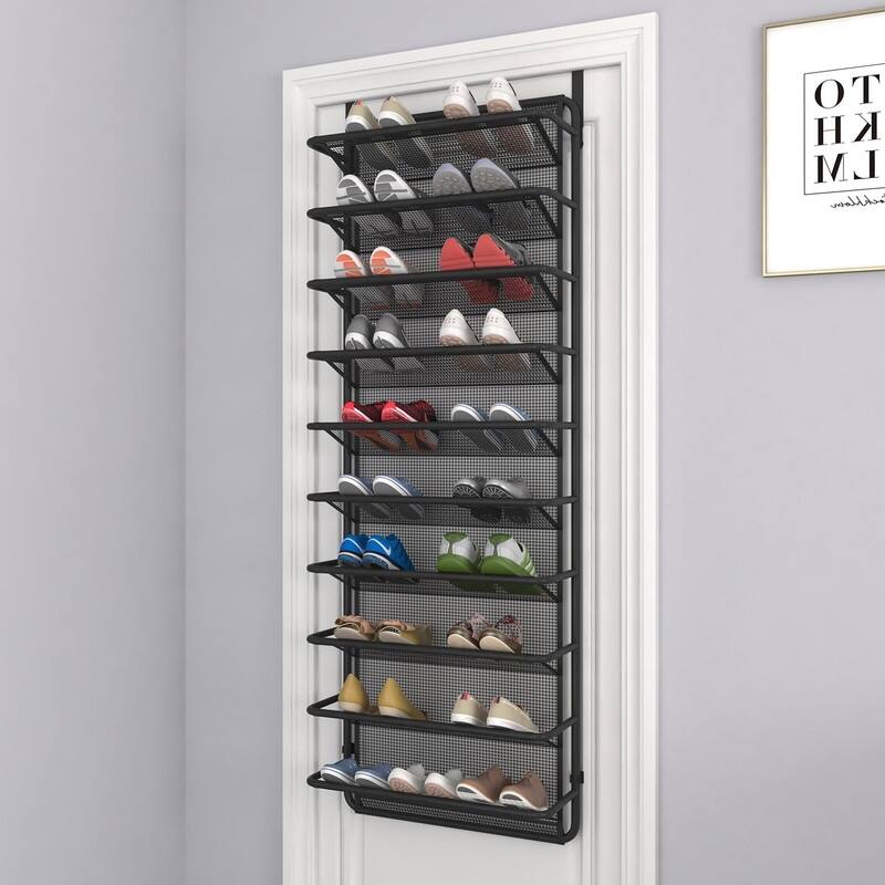 10 Tier Shoe Rack Over The Door Shoe Organizer
