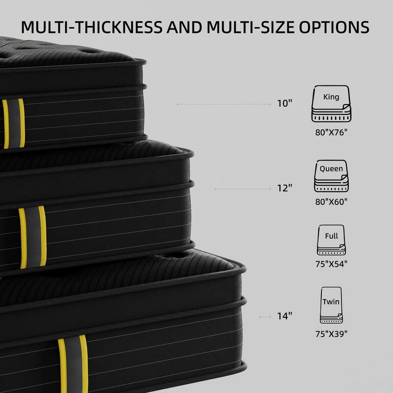 10-inch Medium Hybrid Mattress in a Box
