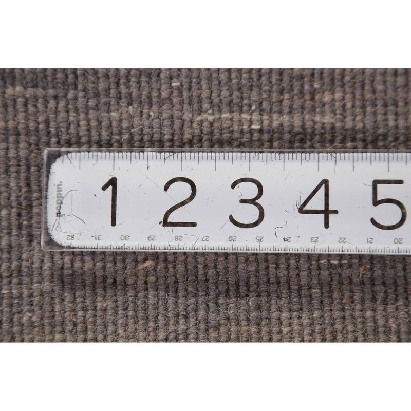 Gray Modern Gabbeh Oriental Area Rug Handmade Wool Carpet - 5'0" x 6'6"