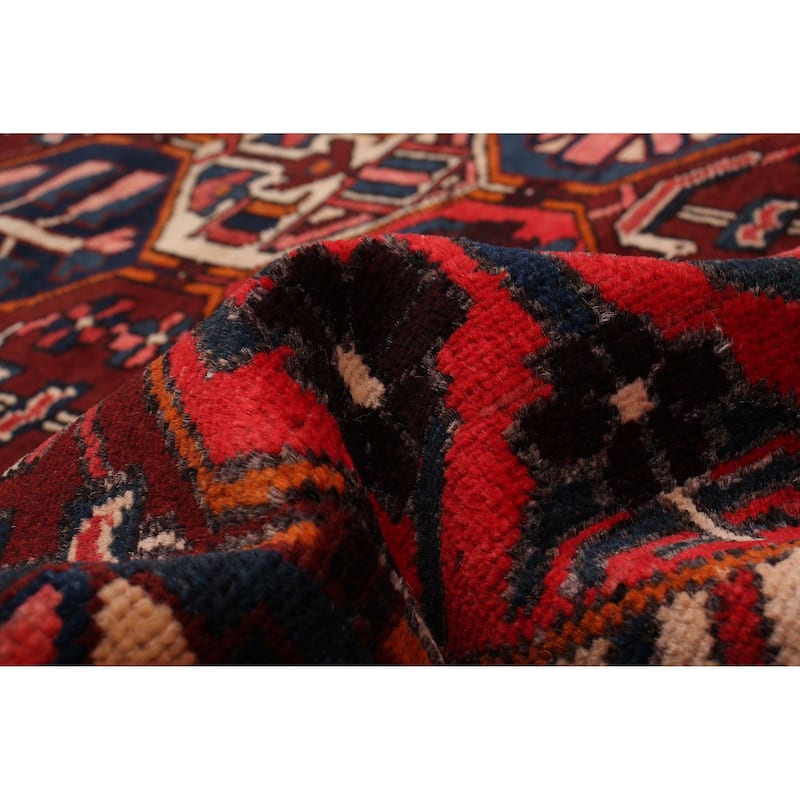 ECARPETGALLERY Hand-knotted Kayseri Vintage Red Wool Rug - 4'7 x 9'4