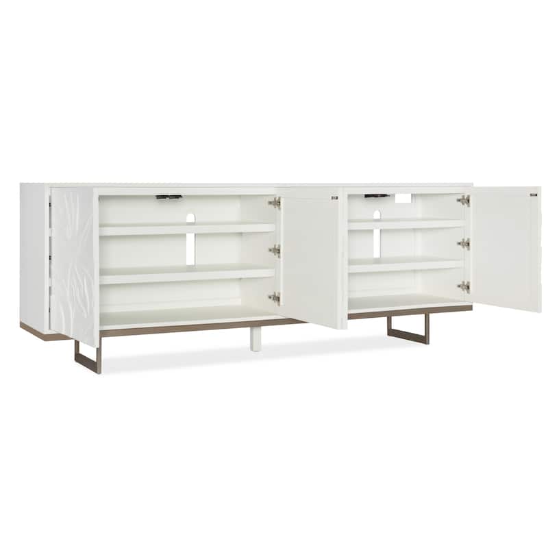 Hooker Furniture 628-85631 Melange 92" Wide Hardwood Accent Cabinet - Cream