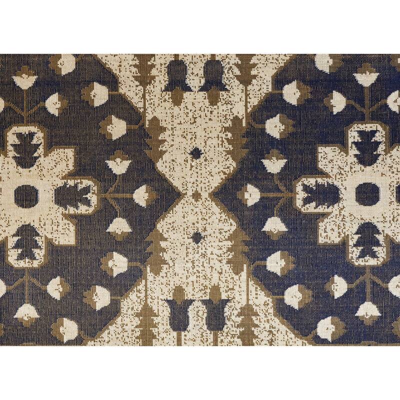 Hurst Medallion Vintage Style Transitional Kilim Area Rug