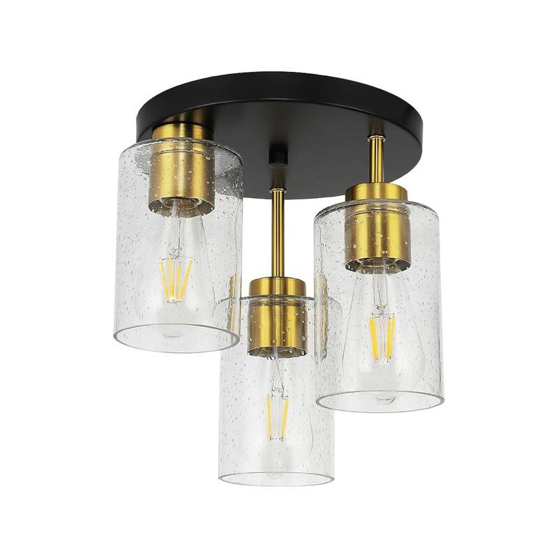 3 Light bulb light black gold ceiling light metal kitchen light - N/A