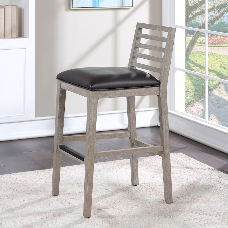 Sunnyvale Solid Wood Bar Stool - Driftwood