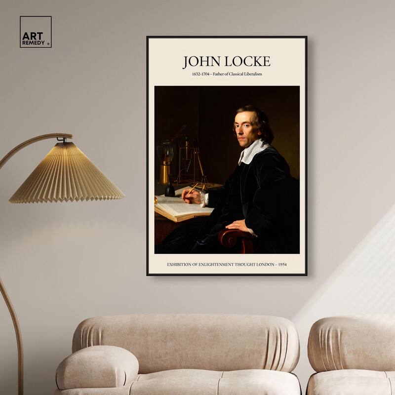 Father of Liberalism Depicted Canvas by Art Remedy