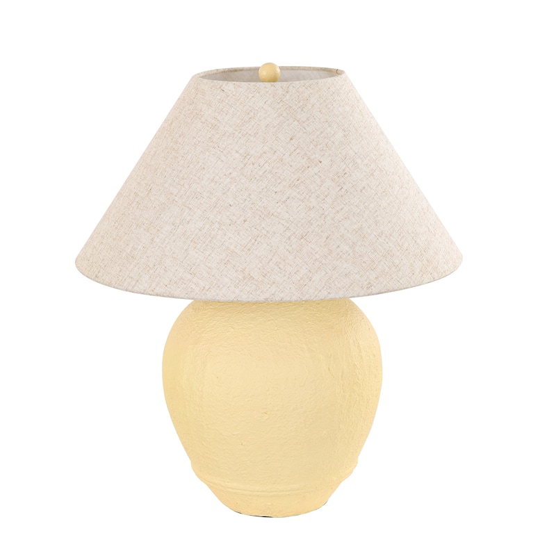 Ceramic Table Lamp with Linen Shade
