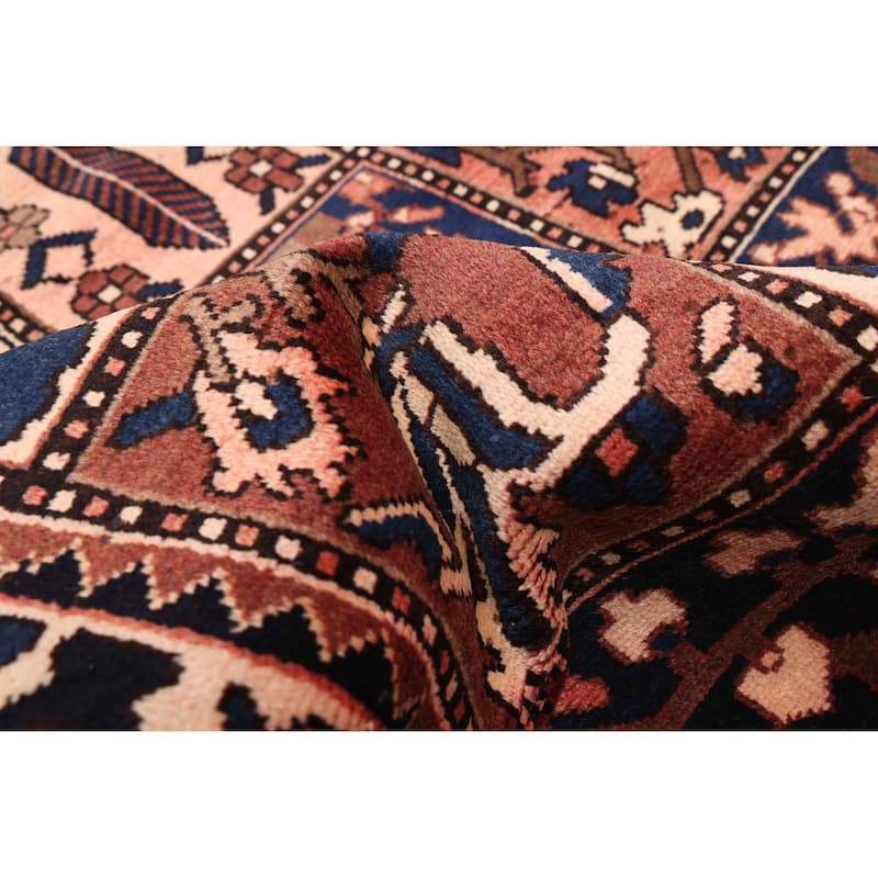 ECARPETGALLERY Hand-knotted Kayseri Vintage Dark Red Wool Rug - 4'10 x 9'8