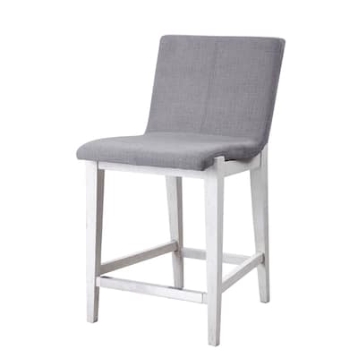 Uttermost Brazos 21" Wide Polyester Upholstered Contemporary Counter