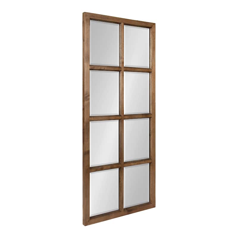 Kate and Laurel Hogan 9 Windowpane Wood Wall Mirror