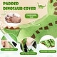 preview thumbnail 6 of 7, 6V Dinosaur Kids Ride On Toy, Foot Pedal, Music, Padded Seat, Anti-Slip Tires - 30" x 13" x 22"
